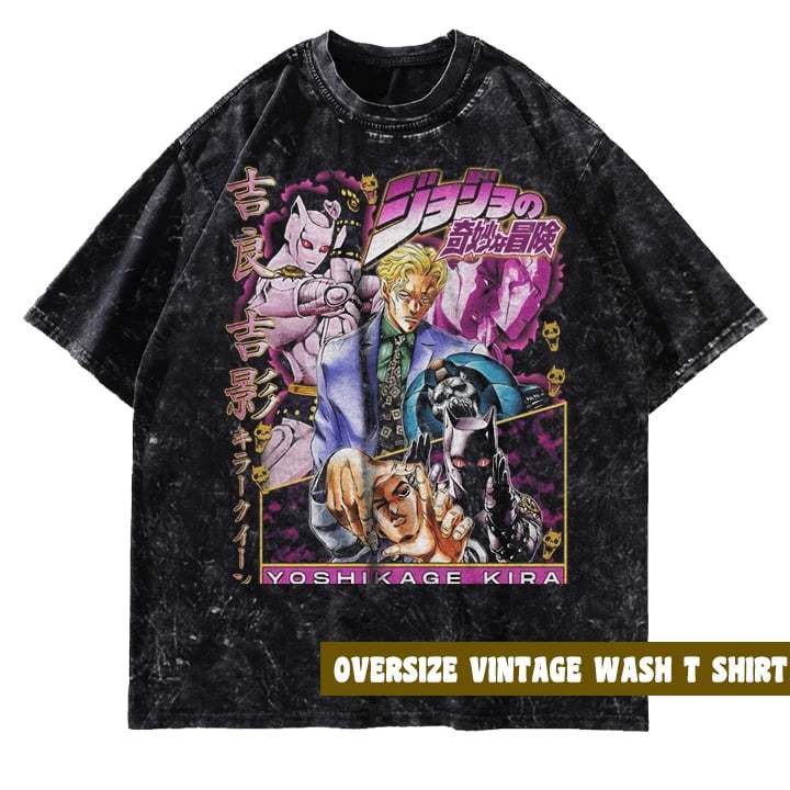 Kaos Yoshikage Kira Retro | Style Vintage Unik & Keren
