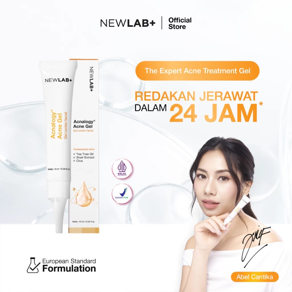 Newlab Acnalogy Acne Gel Obat Totol Jerawat Acne Spot Gel Acne Treatment Gel Penghilang Jerawat Brun