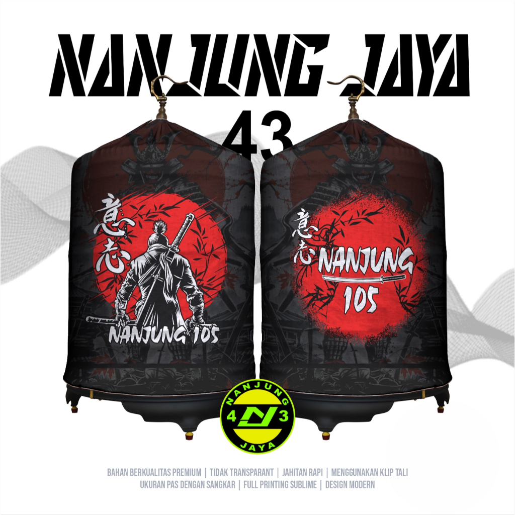 KERODONG FULL PRINTING SANGKAR MURAI - NANJUNG SAMURAI