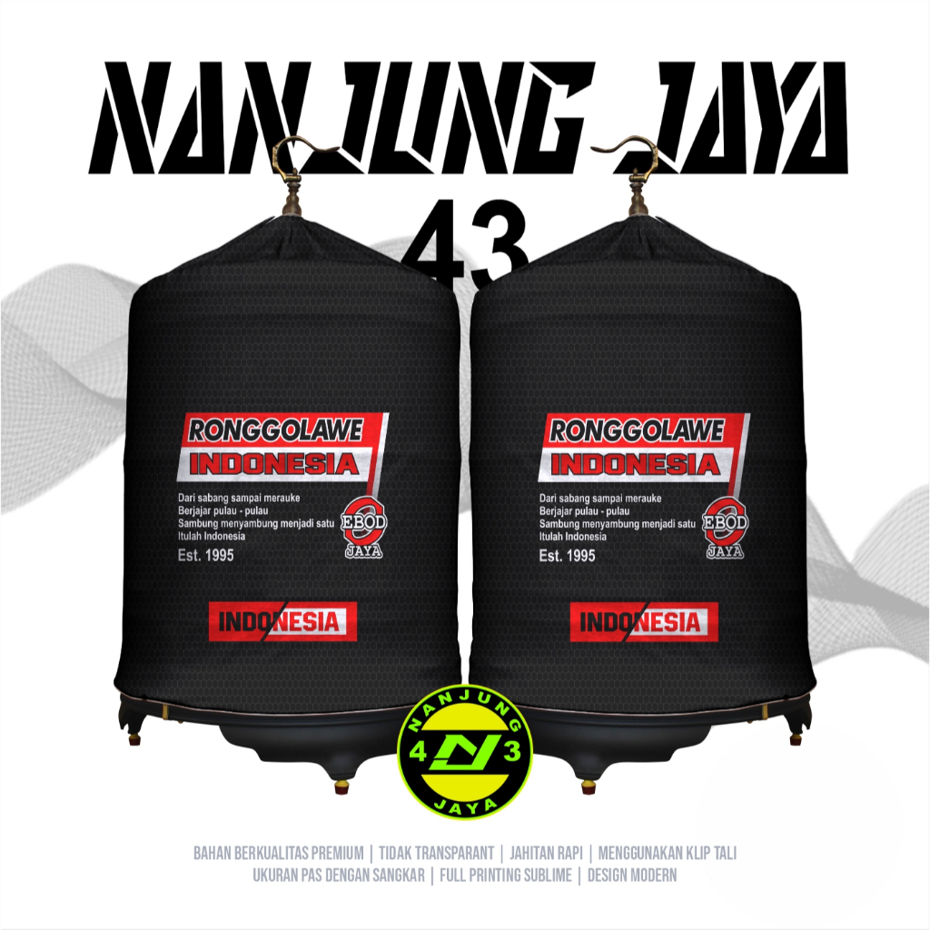 KERODONG FULL PRINTING SANGKAR MURAI - RONGGOLAWE INDONESIA