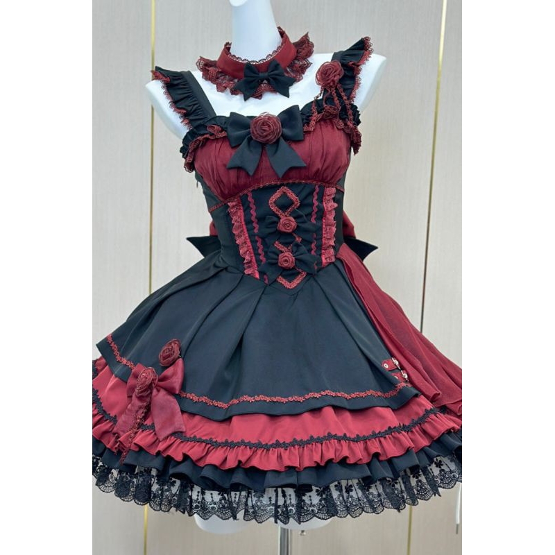 Lolita gothik hitam /dress lolita kawai gothik/gothic,Grungee, Bodyline, axes, ank rouge, Angelic Pr