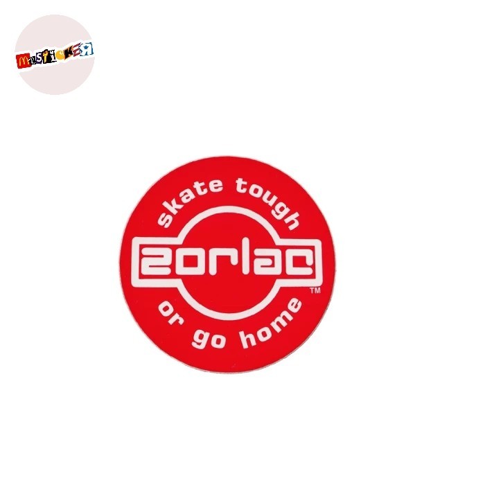 

sticker Zorlac skateboards skate tough rounded stiker pushead