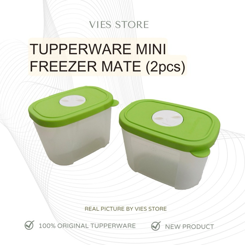 Tempat wadah makanan, daging di freezer, Tupperware Mini Freezermate (2pcs)