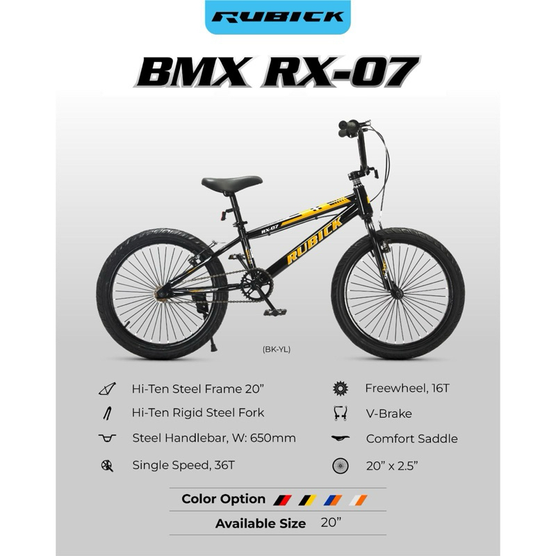 Sepeda BMX Ukuran 20 Centrum 6628-1 ban 2.4 Murah