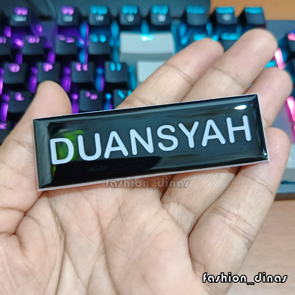 

Name Tag TNI POLRI Papan Nama Grafir Lapis Resin
