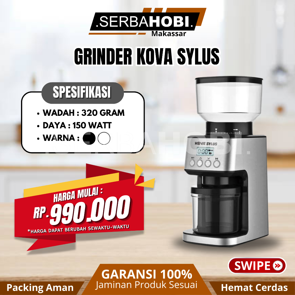 Grinder Kopi Elektrik / Grinder Kopi Kova Sylus
