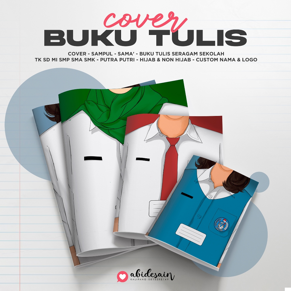 

SAMPUL BUKU TULIS - COVER BUKU TULIS SERAGAM SEKOLAH