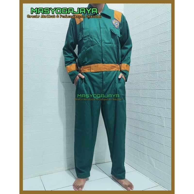 Seragam Wearpack/Wearpak/Werpak Terusan Sekolah SMK STM Custom - Atribut Sekolah