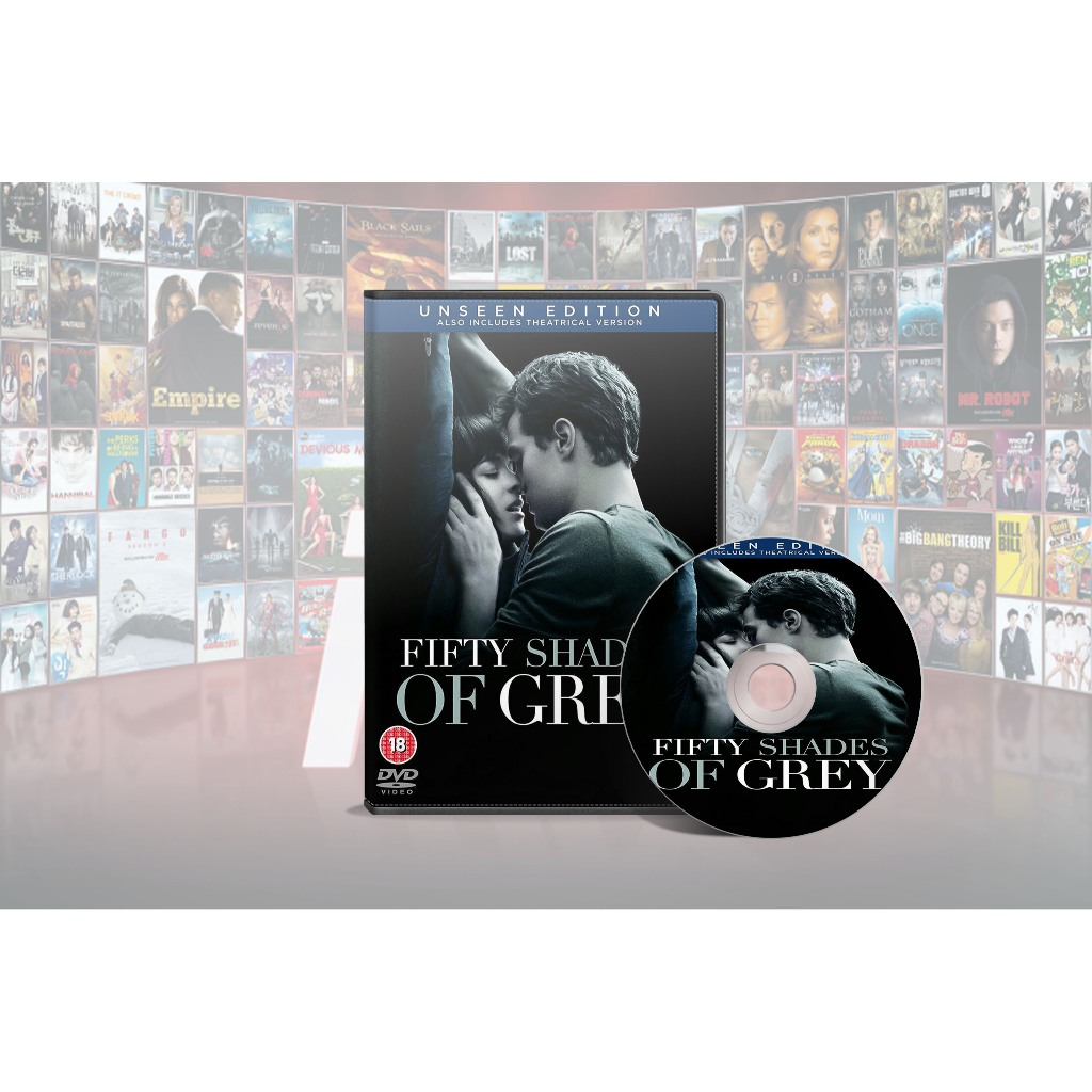 Koleksi DVD Film Fifty Shades Of Grey & Fifty Shades Darker & Fifty Shades Freed (2015-2018)