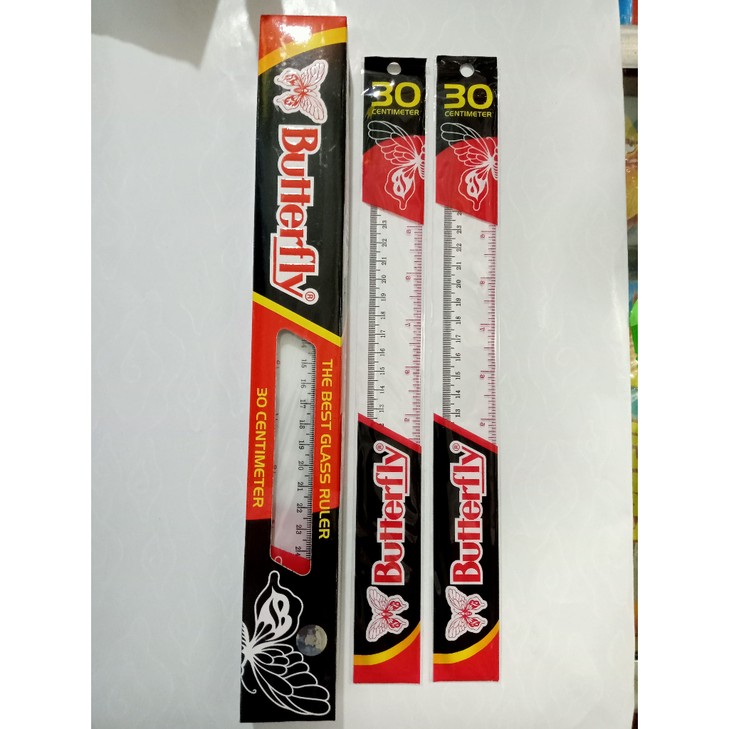 

Penggaris Plastik Butterfly 30cm