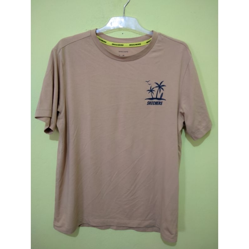 Skechers Kaos Pria Coklat
