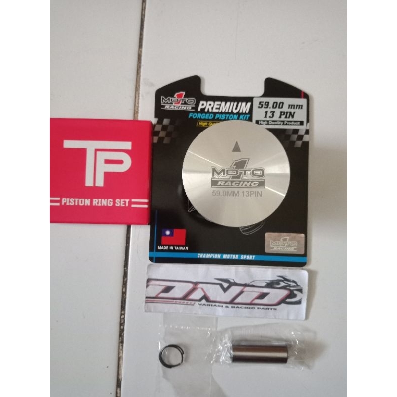 MOTO1 Piston forged 59mm pin 13 taiwan/Piston forget 59 pen 13 tw/Piston moto1 forged 59mm pin 13 ma