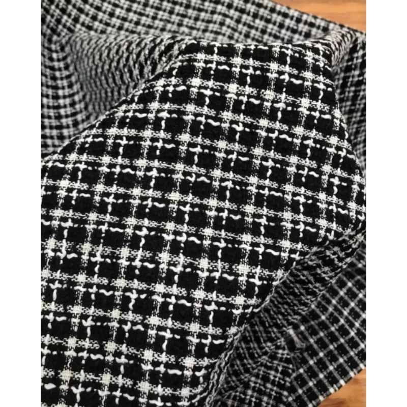 jaguard Chanel tweed/kain tweed Chanel