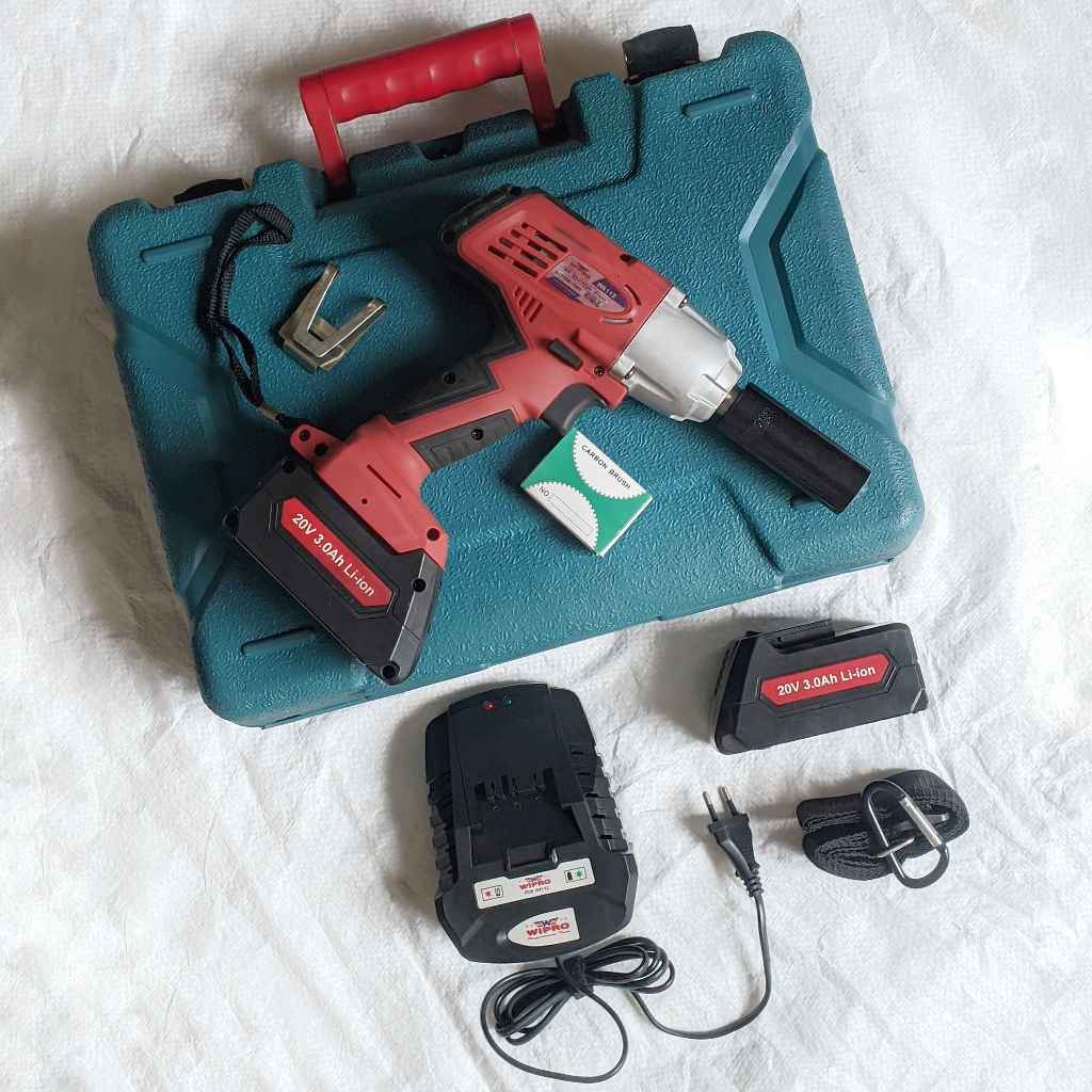 KUNCI IMPACT BATERAI CORDLESS 20V WIPRO