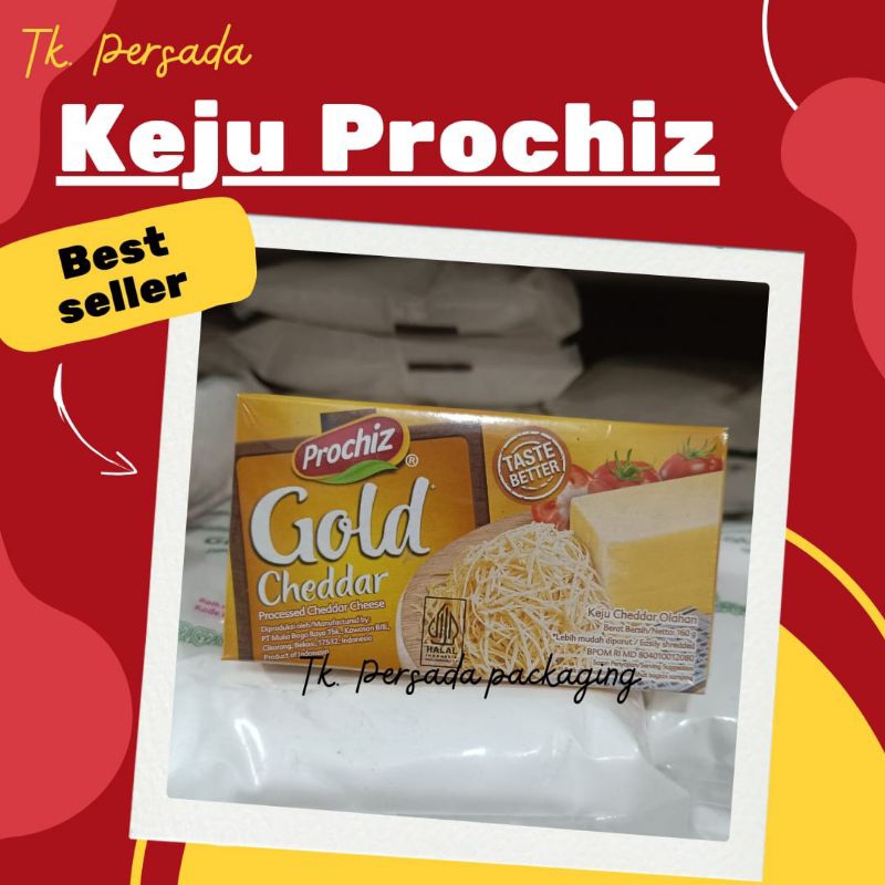 

[ 160 gr ] Keju Prochiz Gold Cheddar - Prochiz Gold Cheddar Cheese - Keju Murah - Keju Enak - Keju Batangan