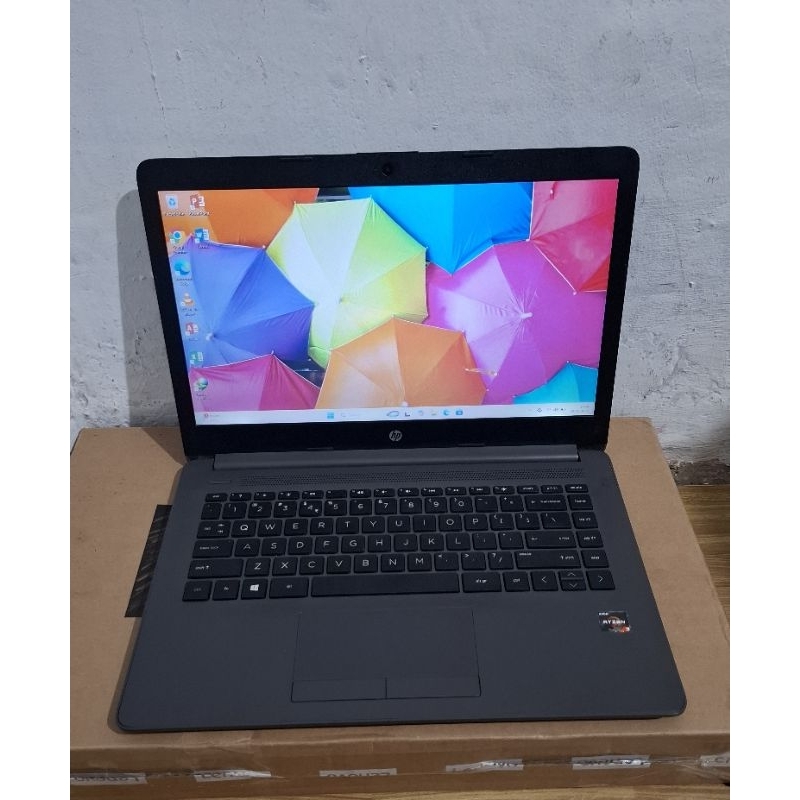 Laptop HP 245 G7Ryzen 3 3250U Ram 8 SSD 256 Slim Keren Ringan, Mulus