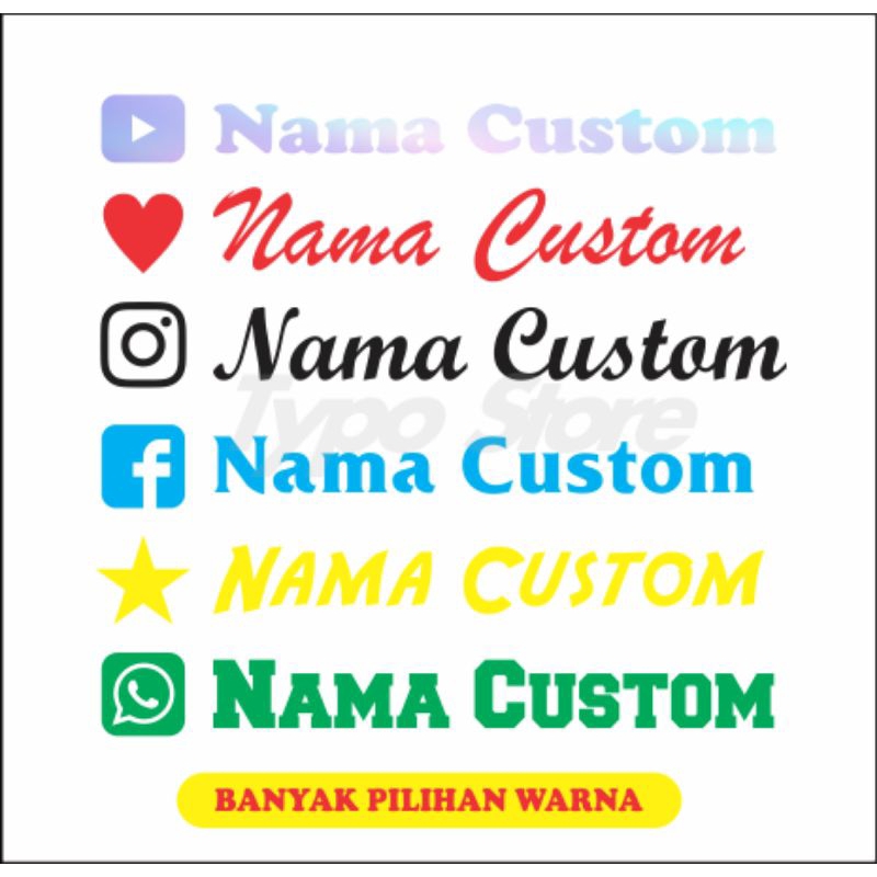 

STIKER STICKER CUTTING CUSTOM NAMA LOGO MAHKOTA KING QUEEN IG INSTAGRAM SENDIRI HARTA TAHTA TULISAN BEBAS LAPTOP BODY MOTOR MOBIL HP HAPE HOLOGRAM HITAM PUTIH KUNING MERAH VIRAL SATUAN