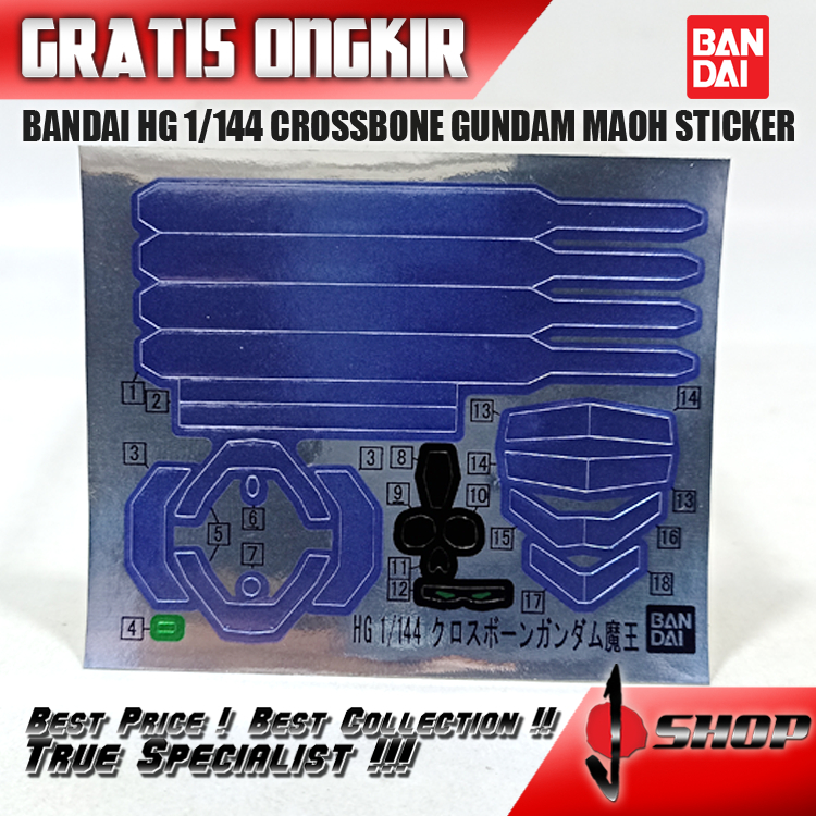BANDAI HG 1/144 CROSSBONE GUNDAM MAOH STICKER HG2777