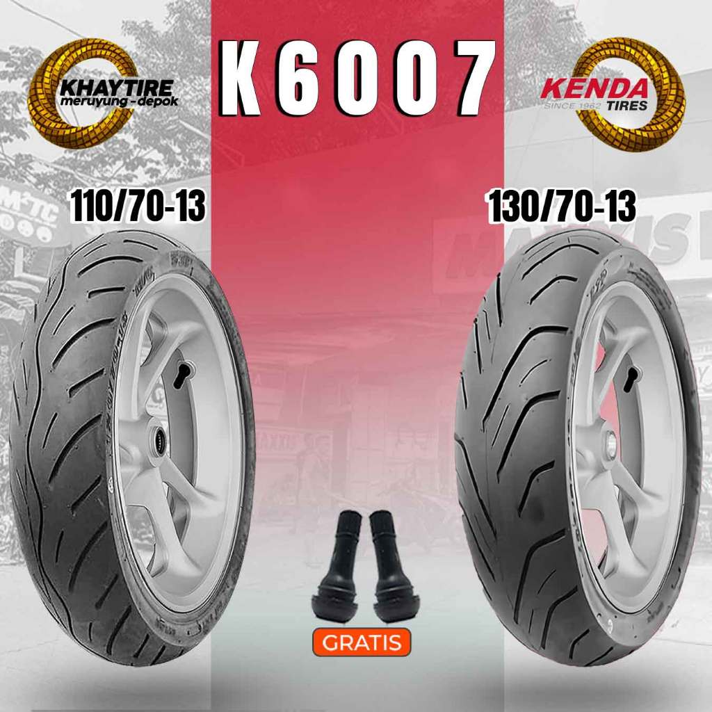 Paket Ban Motor YAMAHA NMAX KENDA K6007 110/70-13 + 130/70-13 Tubeless
