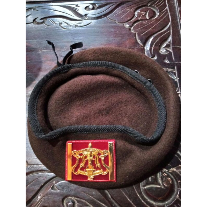 Baret Coklat Akmil Akademi Militer Asli Jatah Taruna