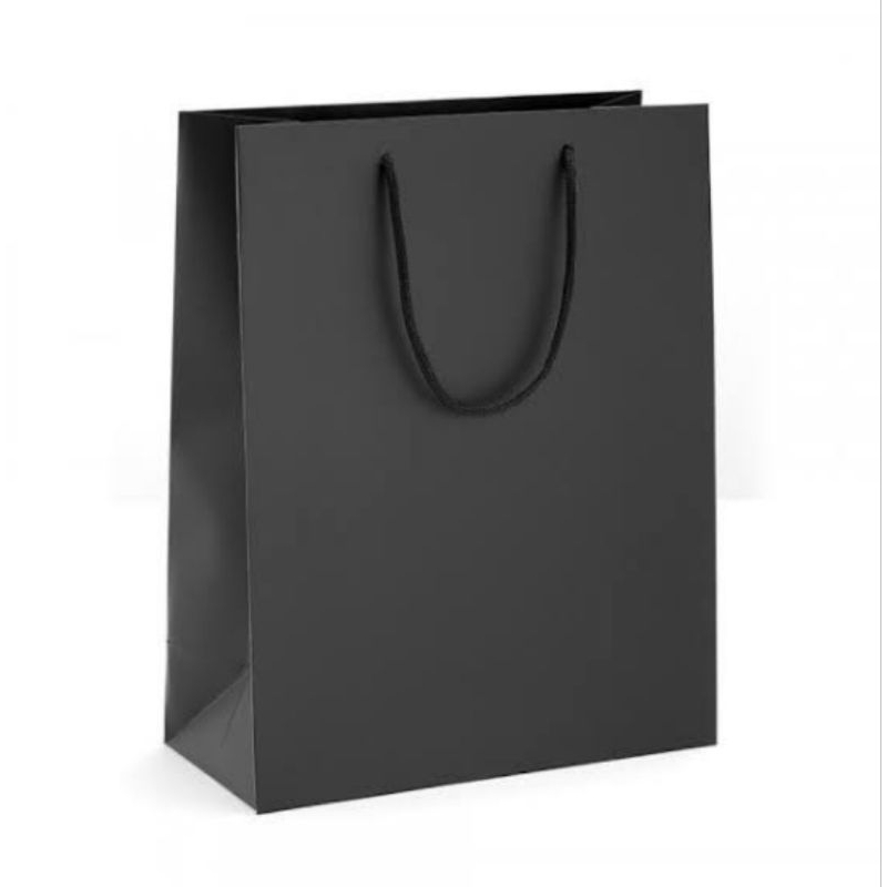 

S ( S49 ) PAPER BAG POLOS SERBAGUNA KECIL WARNA HITAM DAN COKLAT