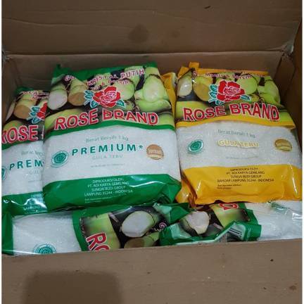

Gula Pasir Rosebrand Kemasan 1 Kg Kuning dan Hijau rose brand premium