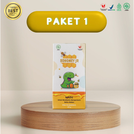 

Sohoney Jr - Multivitamin Penambah Nafsu Makan Anak paket 1 Box - Madu