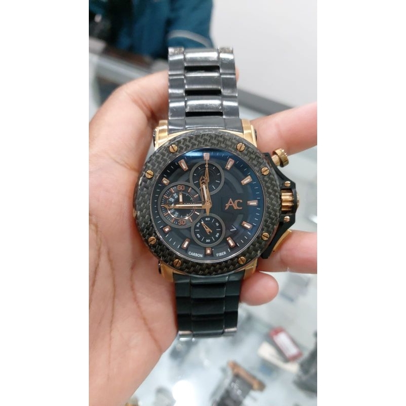 JAM TANGAN PRELOVED AC9205 CARBON / AC 9205 SECOND ORIGINAL