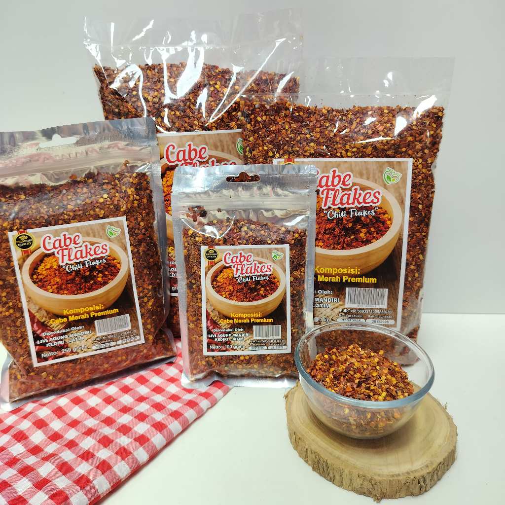 

Chili Flakes | Cabai Giling Kasar | Cabe Ekstra Hot - Bahan Masakan [ 500 Gr & 1 Kg ]
