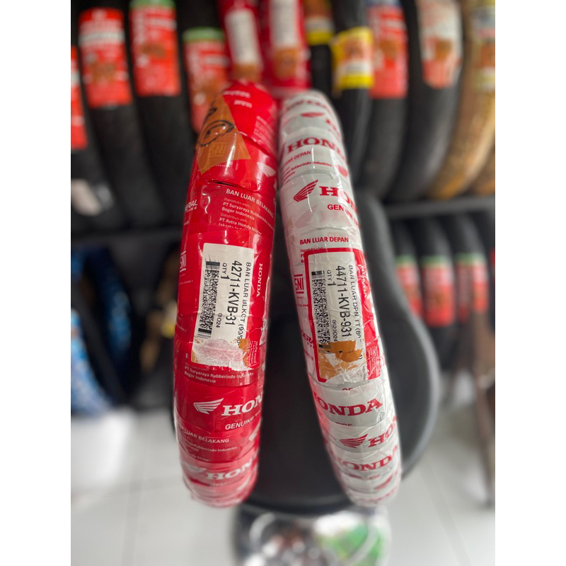 PAKET BAN LUAR VARIO BEAT  KVB HONDA TUBETYPE BUKAN TUBLES (TT)