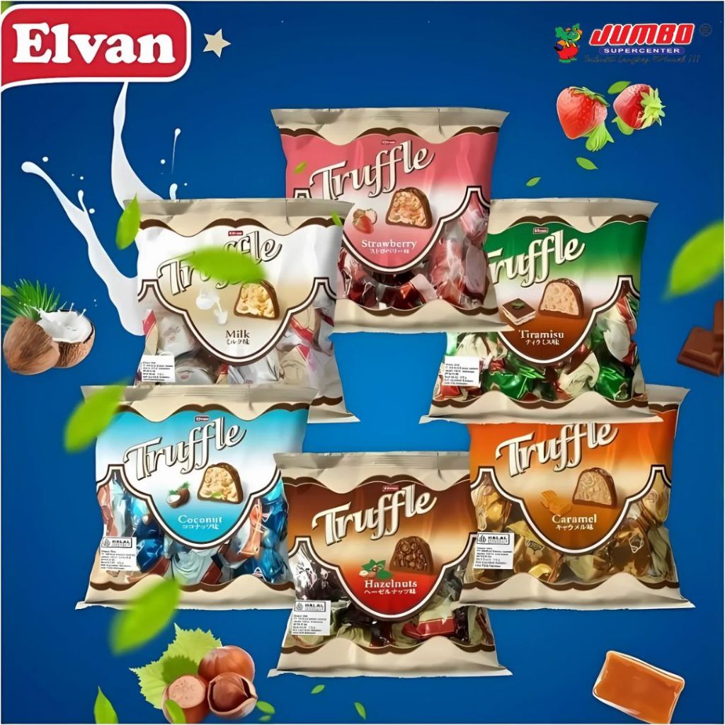 

Elvan Truffle Coklat 115 gram Import Turki Original / Snack Cokelat
