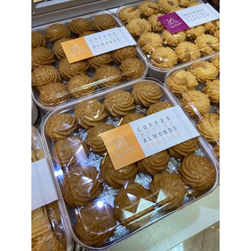 

top cookies.coffee butter almond cookies.original from malaysia