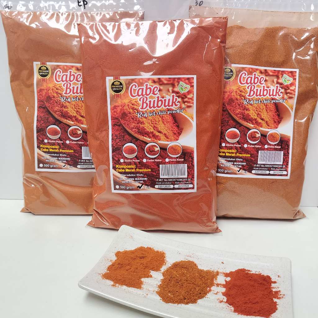 

CHILLI POWDER - CABE BUBUK PREMIUM KEMASAN 1KG