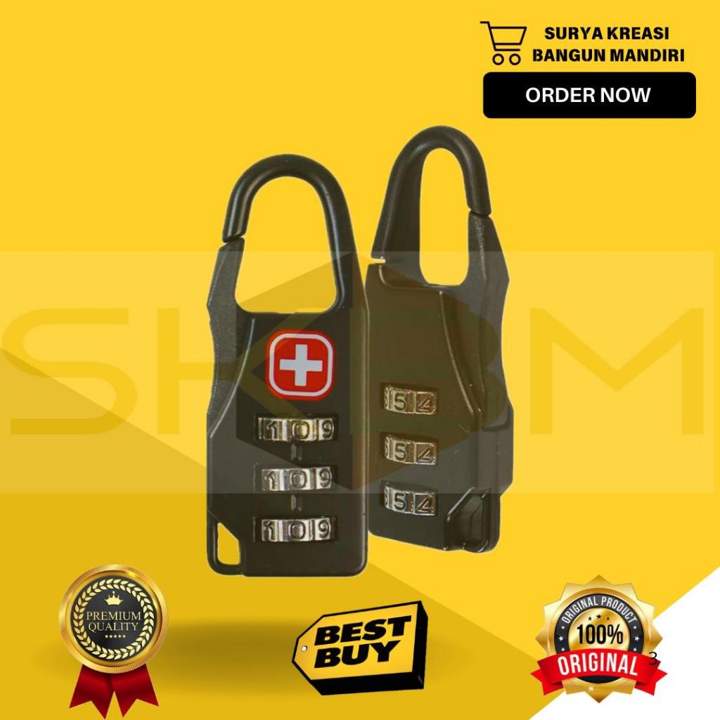 GEMBOK KOPER - GEMBOK TAS - GEMBOK KOMBINASI - KUNCI KOPER - GEMBOK TRAVEL