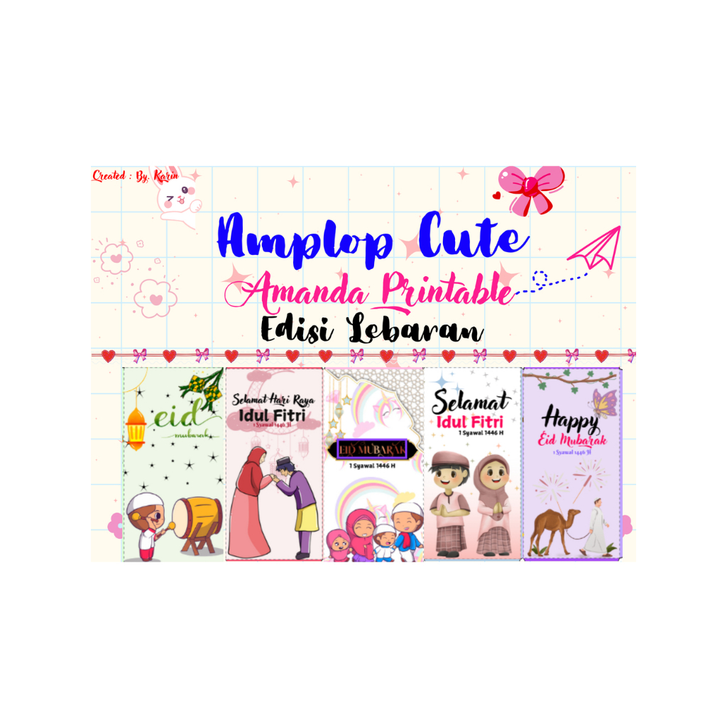 

Amlop Cute Edisi Lebaran - By. Amanda Printable