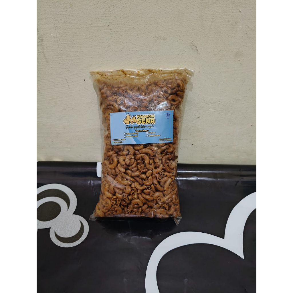 

Makaroni Pedas Sena Cikruh Gurih 500 GR - Makaroni Pedas Bikin Nagih