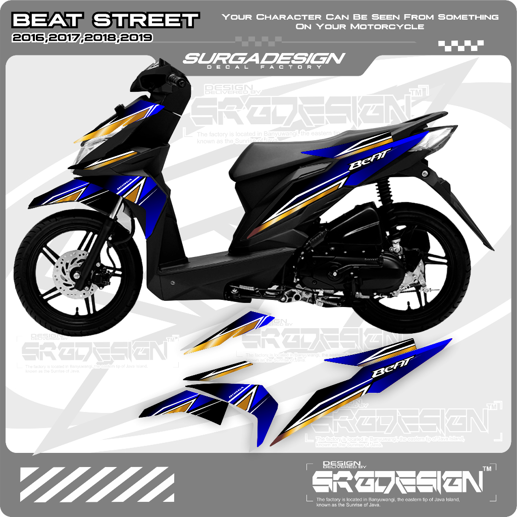 STRIPING BEAT ESP 2019, STICKER BEAT ESP, STRIPING BEAT ESP, STIKER BEAT ESP
