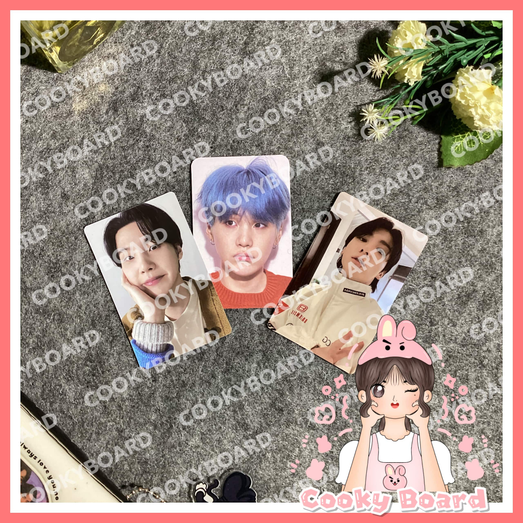 [Cooky Board] PC Photocard Jungkook Suga Sunyun Vinyl Her Racing Golden Topang Dagu DDay PWS Powerst