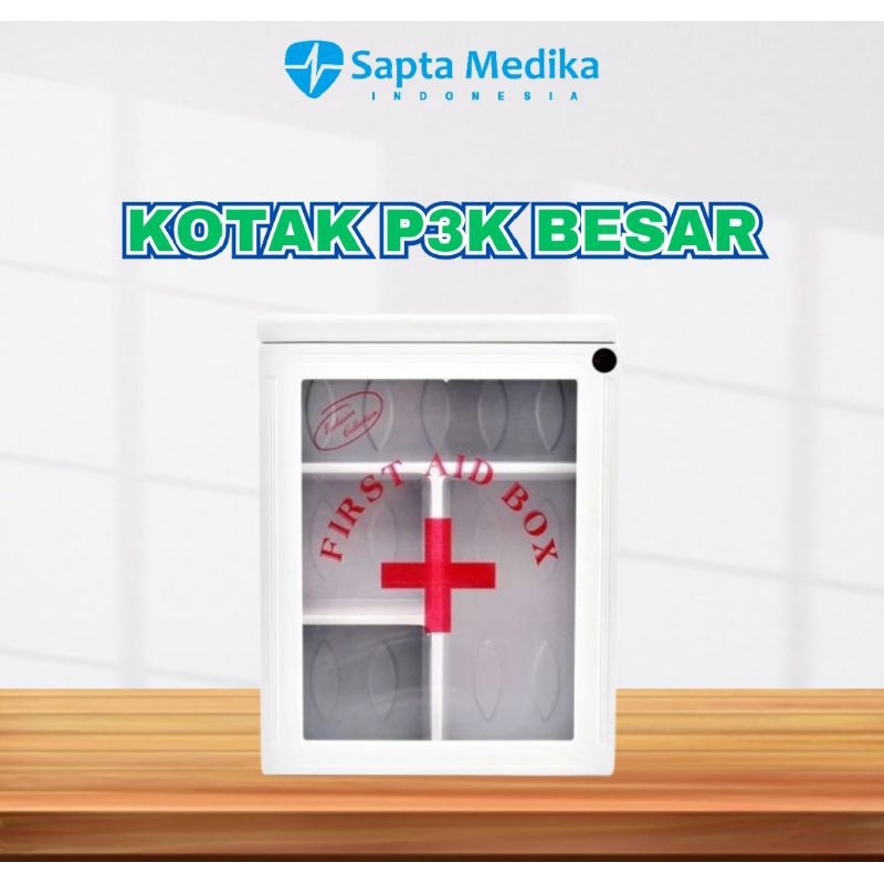 kotak p3k ukuran besar MC11 kotak p3k dinding