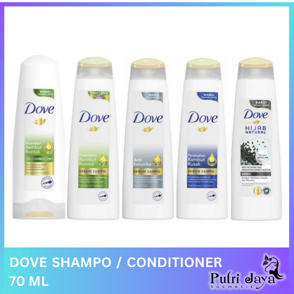 [70ml] DOVE SERUM Shampoo & Conditioner UNLVR