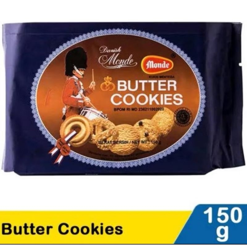 

MONDE BUTTER COOKIES 150GR (ISI 1 PCS)