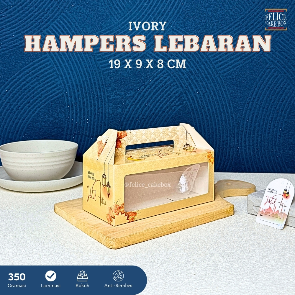 

BOX HAMPERS LEBARAN 2 TOPLES TABUNG 400ML 19X9X8 CM / DUS HANDLE IDUL FITRI / BOX GABLE LEBARAN TOPLES KUE KERING