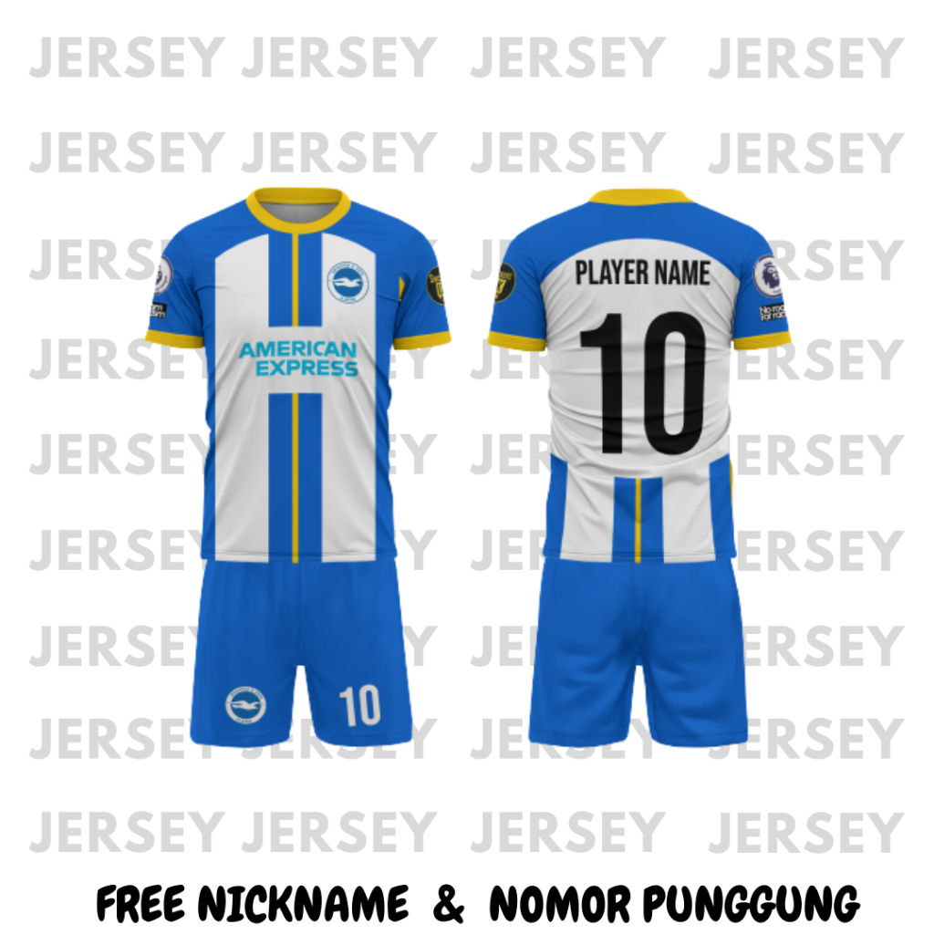JERSEY BRIGHTON HOME 2022 / 2023 FULL PRINTING