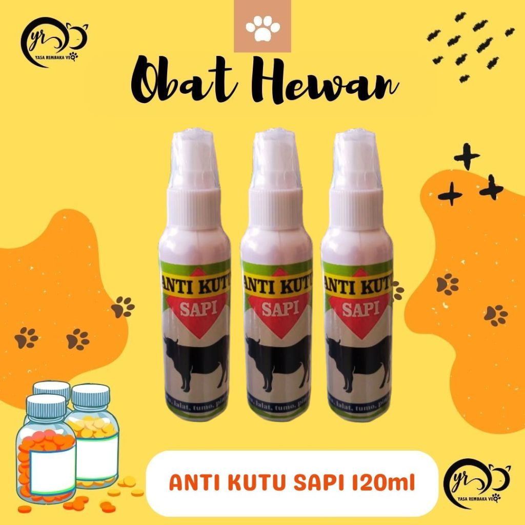 ANTI KUTU SAPI 120ml - Pembasmi Kutu Untuk Sapi & Kambing
