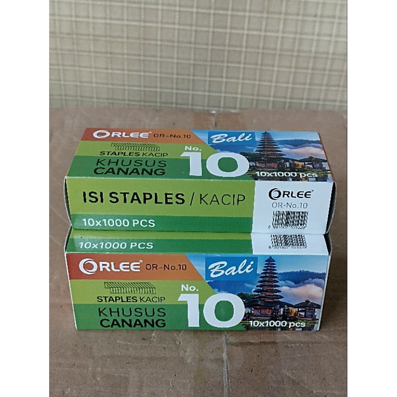 

ISI STAPLES STAPLER merk Orlee isi 10 Harga Grosir