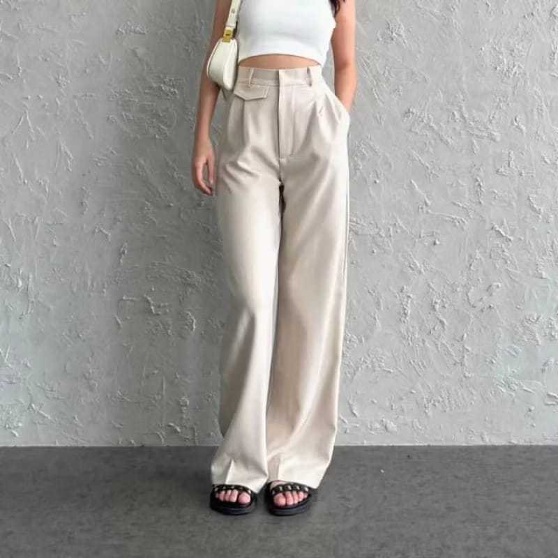 ORO PANTS - Loose Pants Trouser Wanita - Celana Anti Kusut - Celana Kulot yeona