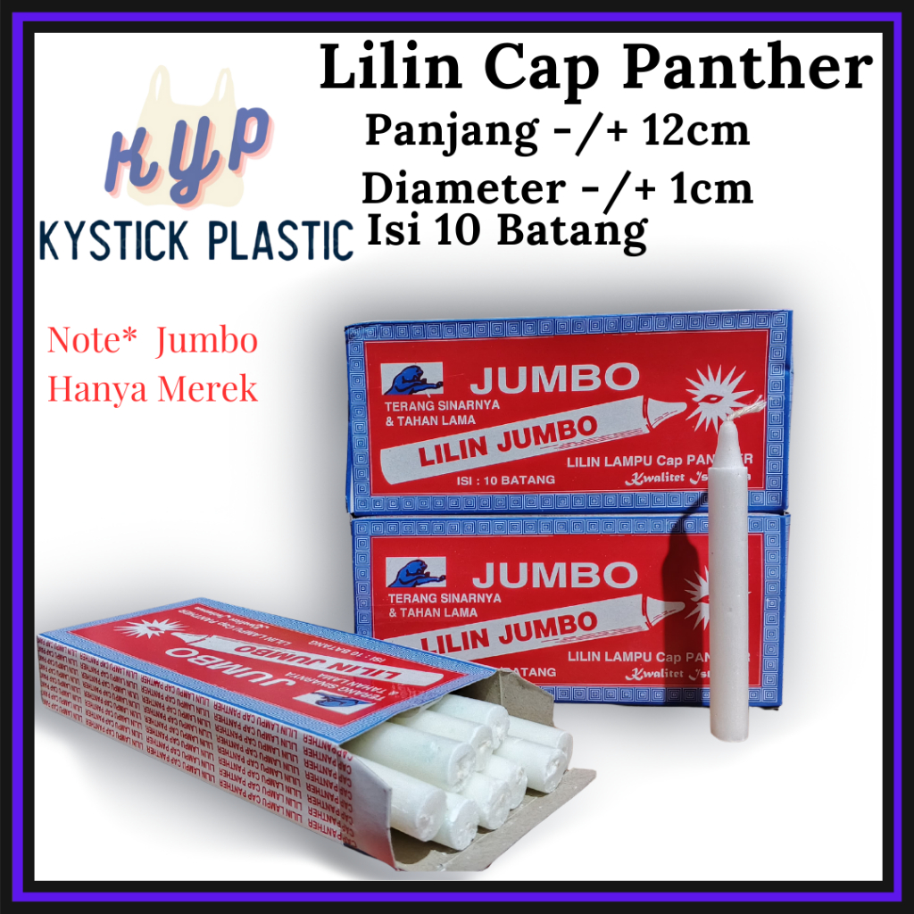 Lilin Mati Lampu/Lilin Lampu/Lilin Phanter isi 10