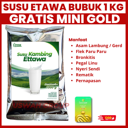 

Susu Kambing Etawa USWAH Bubuk Ruqyah Bidara Kelor 1 Kg 1000 Gram Asli Original