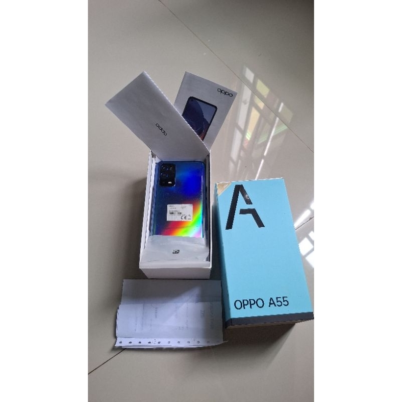 "SECOND" OPPO A55 4G RAM/ROM (4/64GB) MULUS NO MINUS|GRATIS CASE 10 PCS