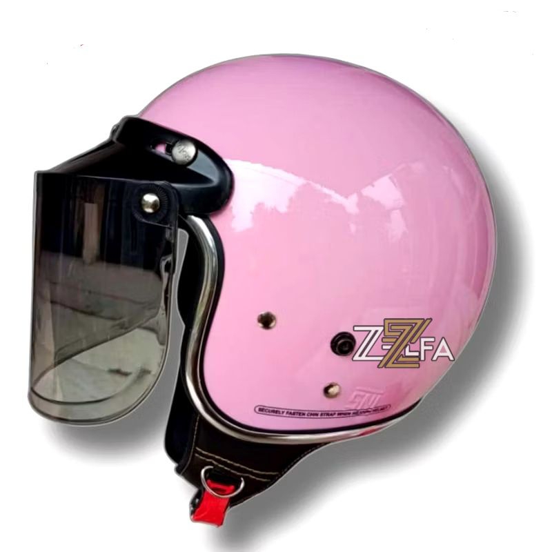 HELM BOGO retro list CROM HELMET DEWASA PRIA WANITA ORIGINAL